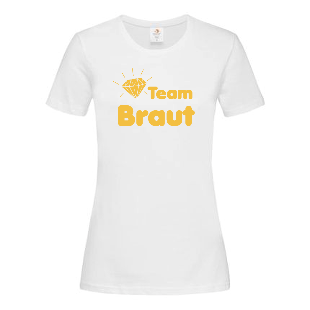 T-Shirt Poltern Team Braut – mit Diamant
