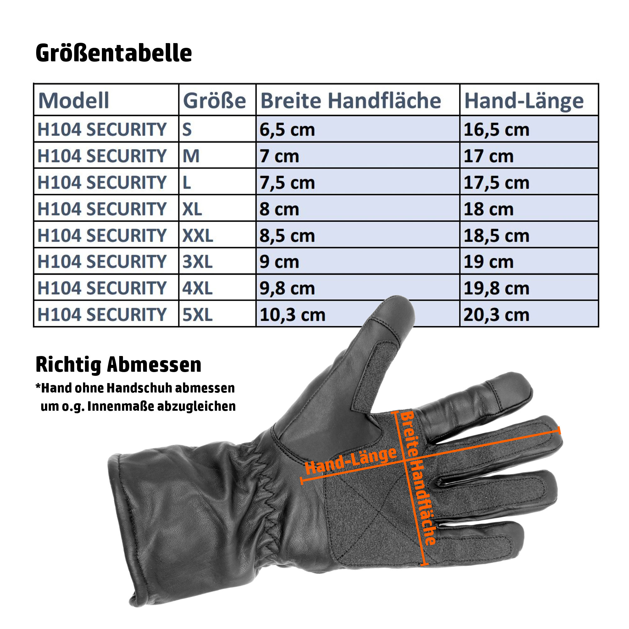 TacFirst® Quarzhandschuhe H104 SECURITY Langversion, 360° schnitthemmend