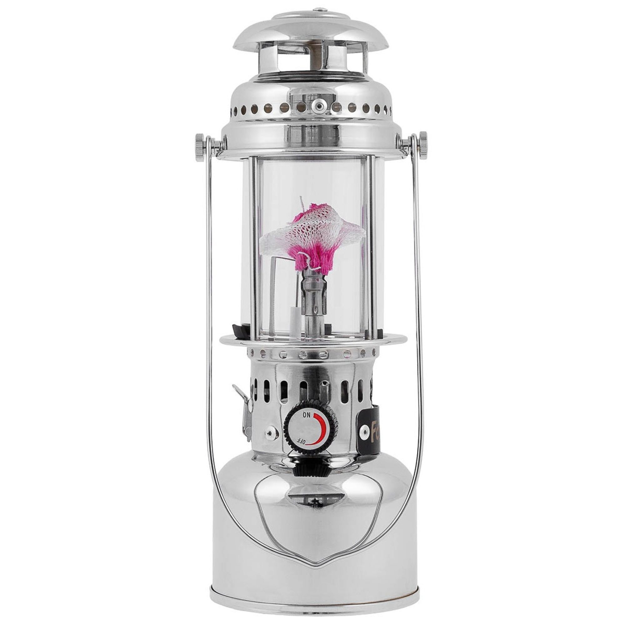 Gaslampe,  mit Piezo-Zündung, Reflektorschirm und Tasche – Bild 2