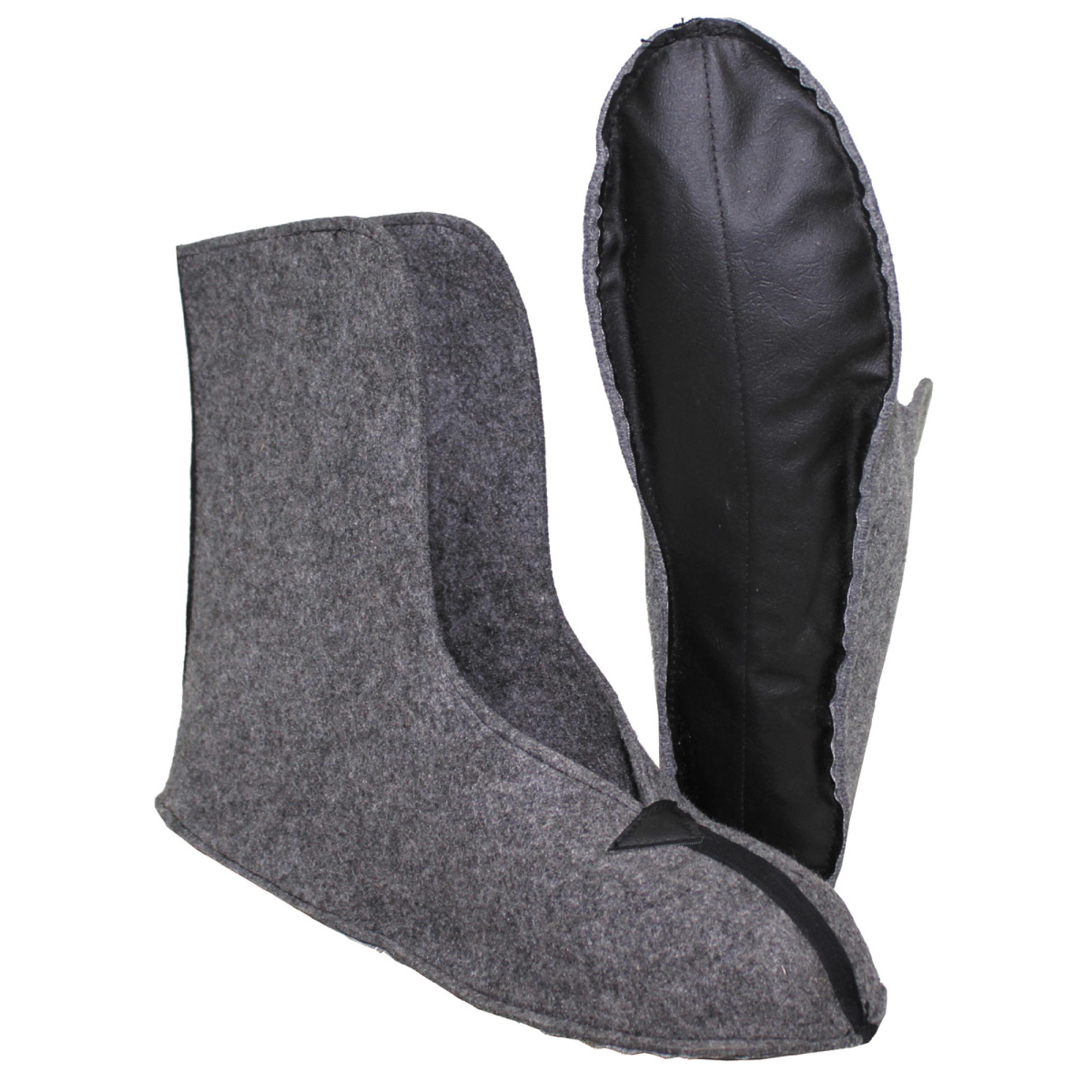 CZ/SK Innenschuh,  Filz, grau,  neuw. (10 Stück)