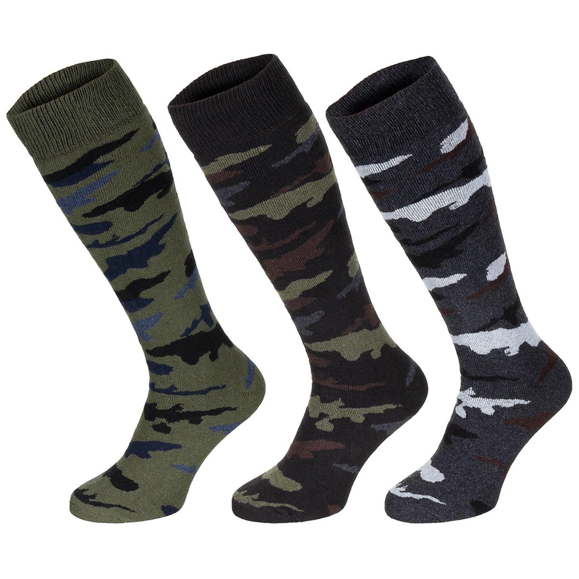 Wintersocken,  "Esercito", tarn,  lang,  3er Pack