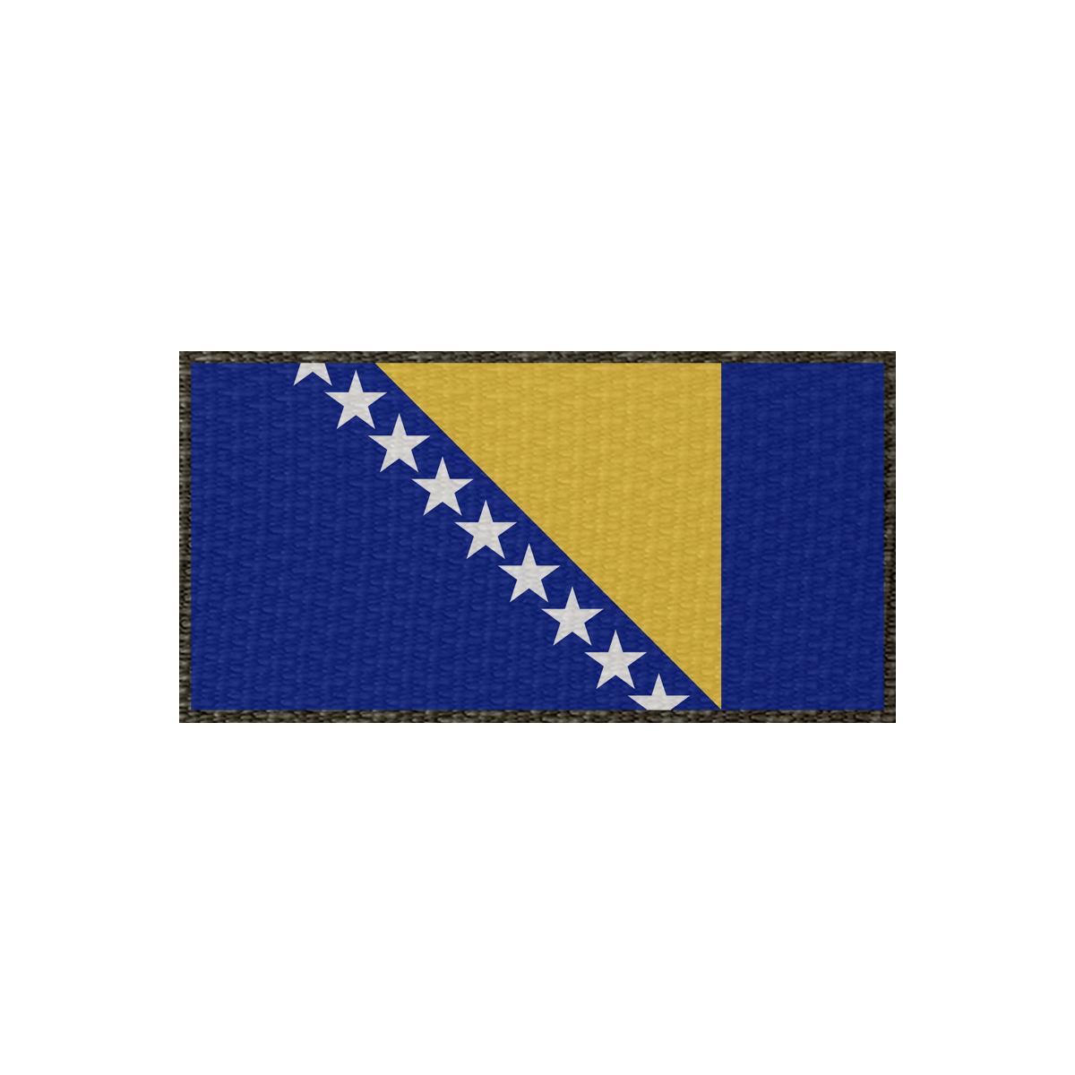 Patch Flagge Bosnien-Herzegowina 100x50mm, Klett