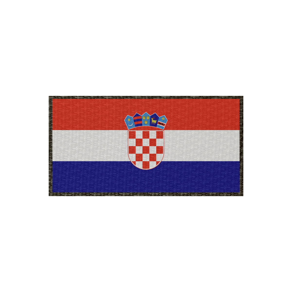 Patch Flagge Kroatien 100x50mm, Klett