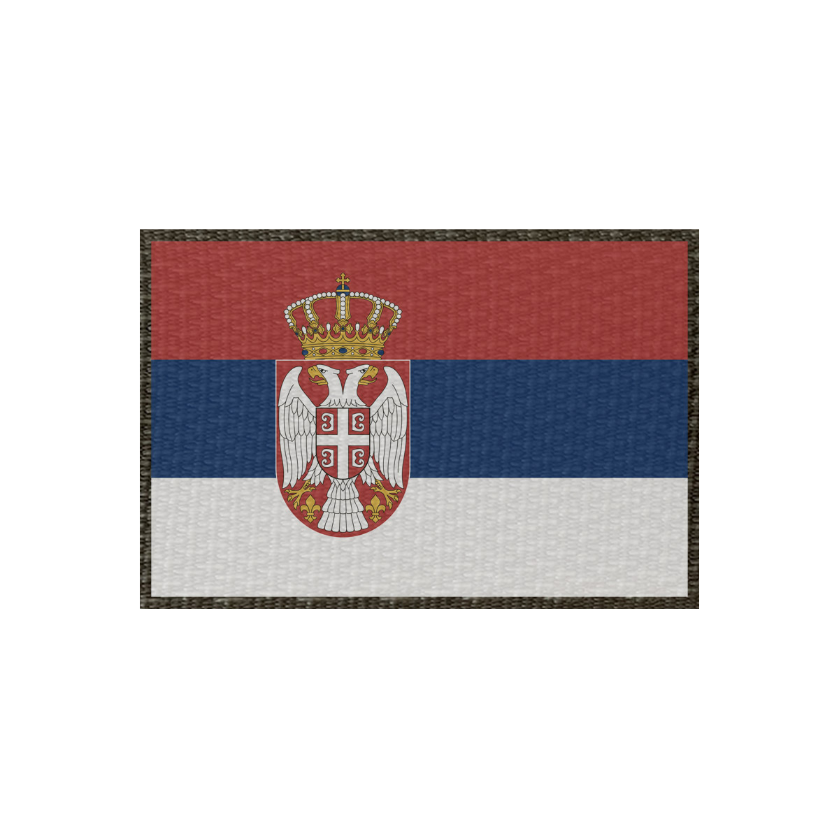 Patch Flagge Serbien 75x50mm, Klett