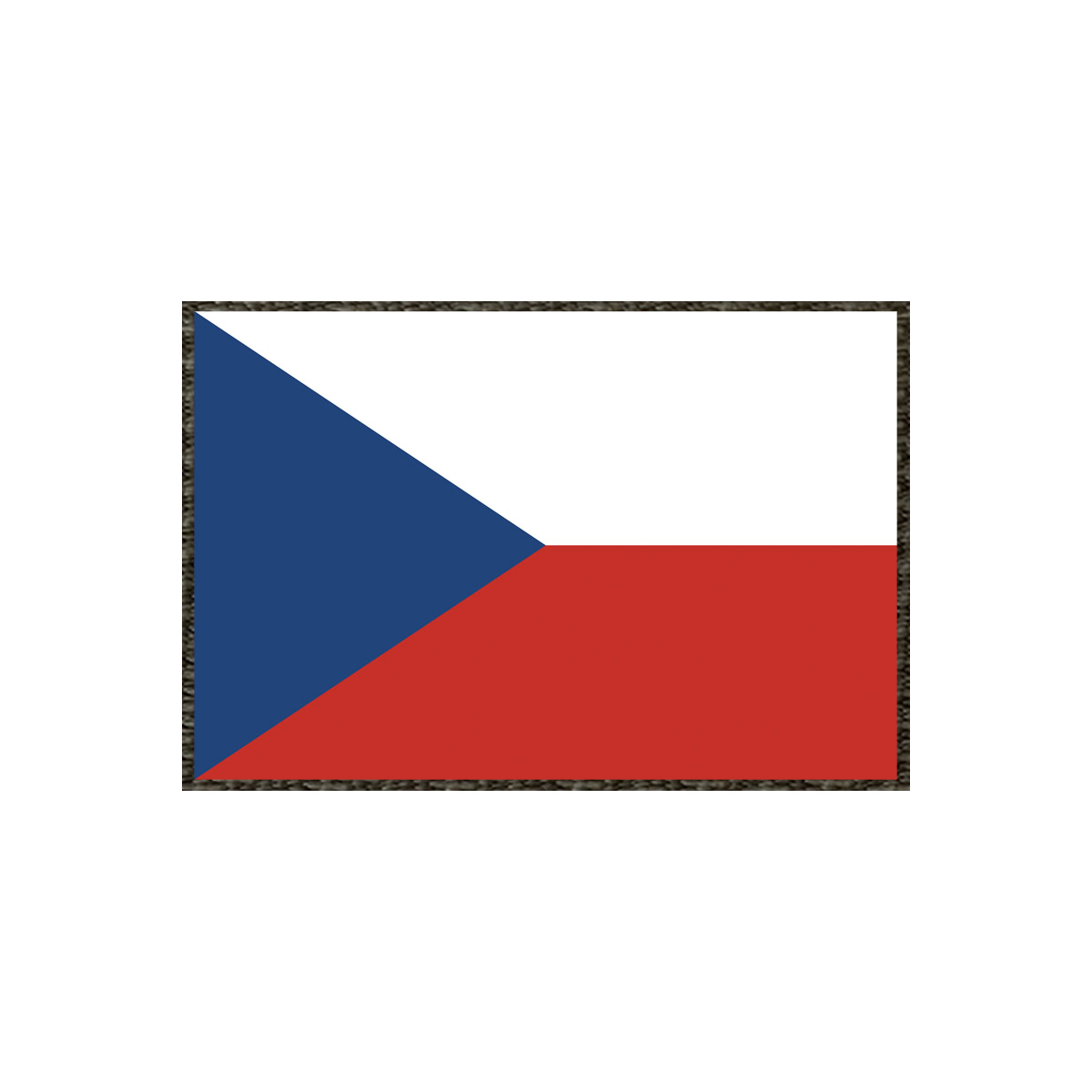 Patch Flagge Tschechien 75x50mm, Klett