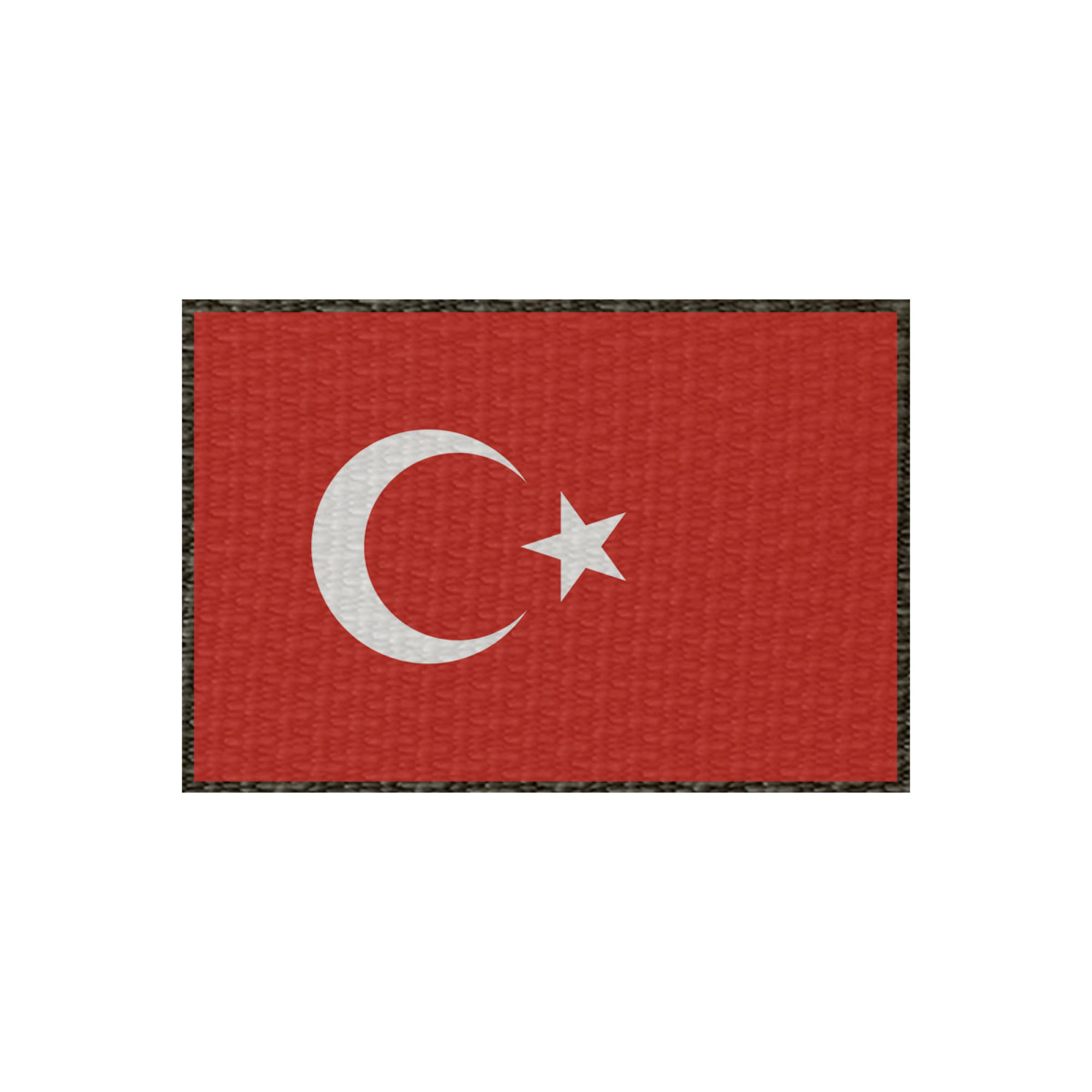Patch Flagge Türkei 75x50mm, Klett