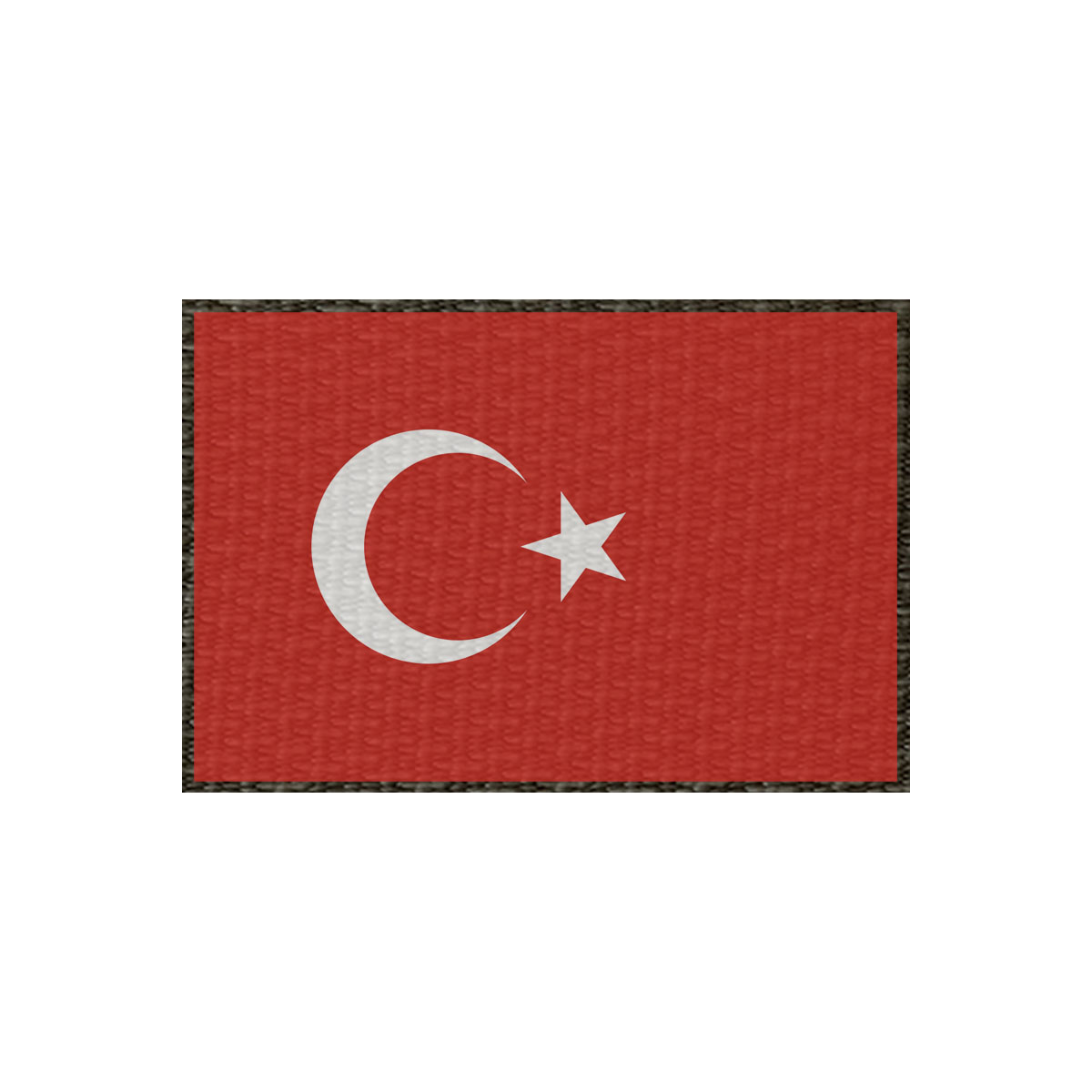Patch Flagge Türkei 75x50mm, Klett