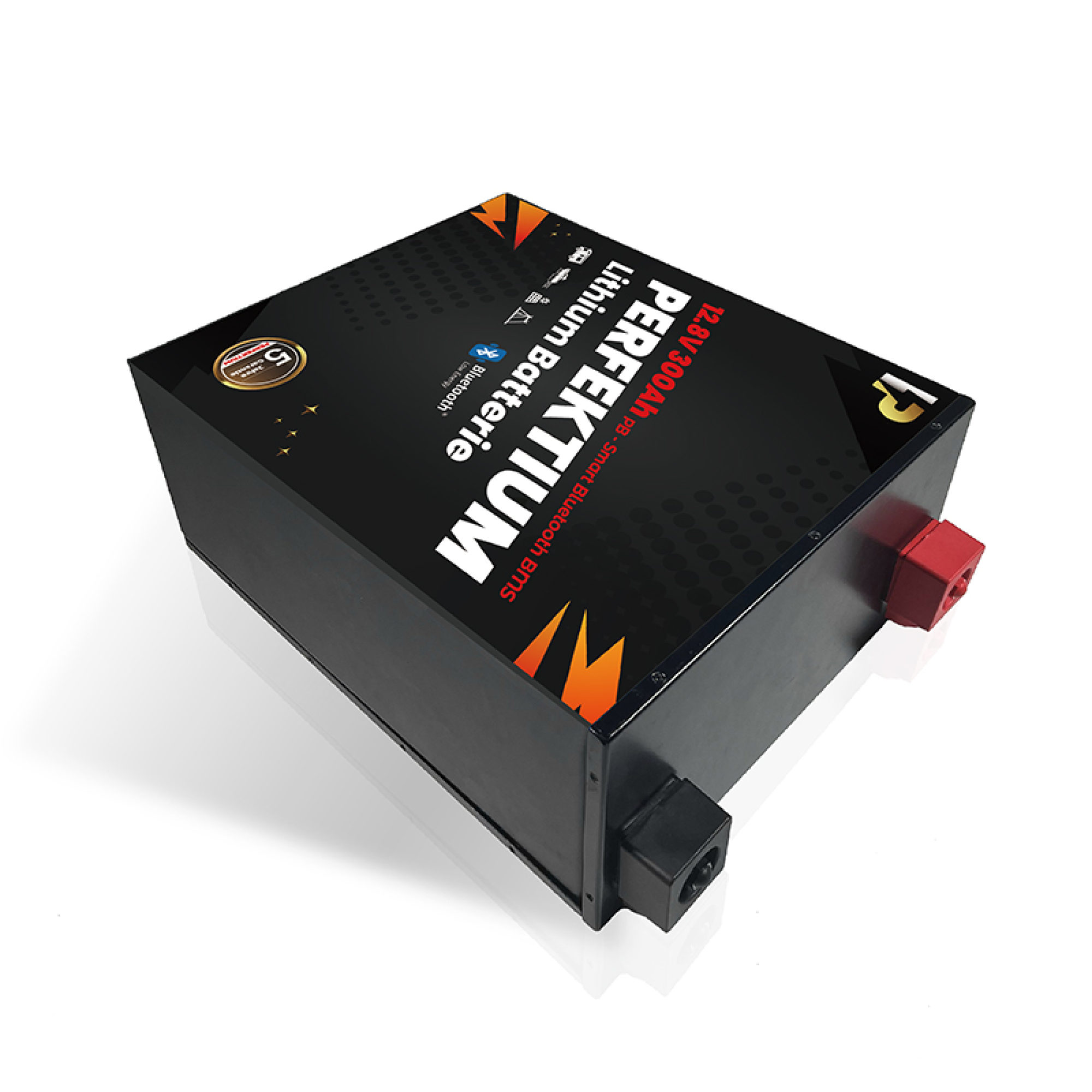 Perfektium LiFePO4 PB-12.8V 300Ah – Lithium Batterie Smart BMS mit Bluetooth – 5 Jahre Garantie