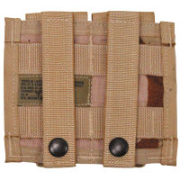 US Patronentasche,  "MOLLE", doppel,  3 Fb.desert,  neuw. (5 Stück)