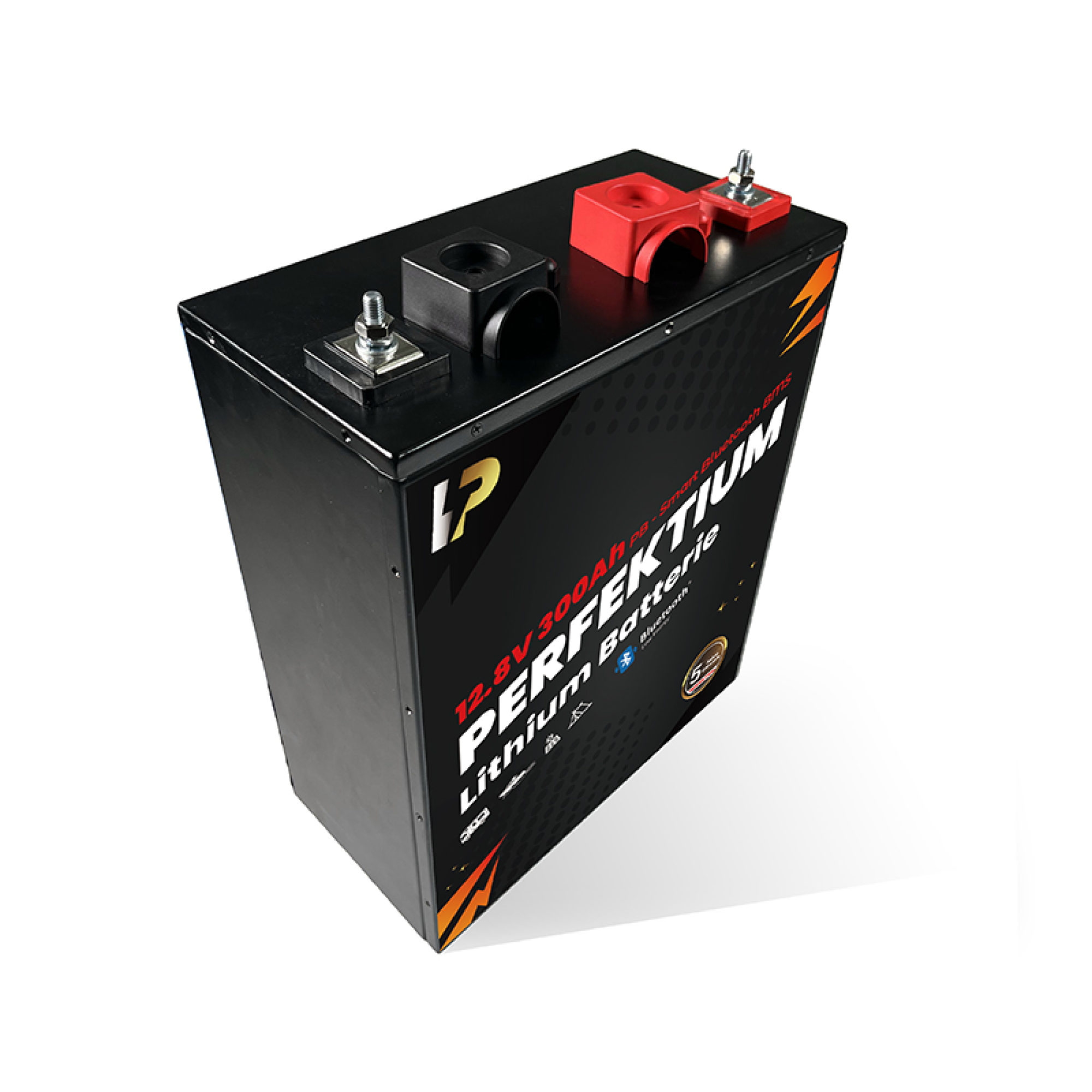 Perfektium LiFePO4 PB-12.8V 300Ah – Lithium Batterie Smart BMS mit Bluetooth – 5 Jahre Garantie