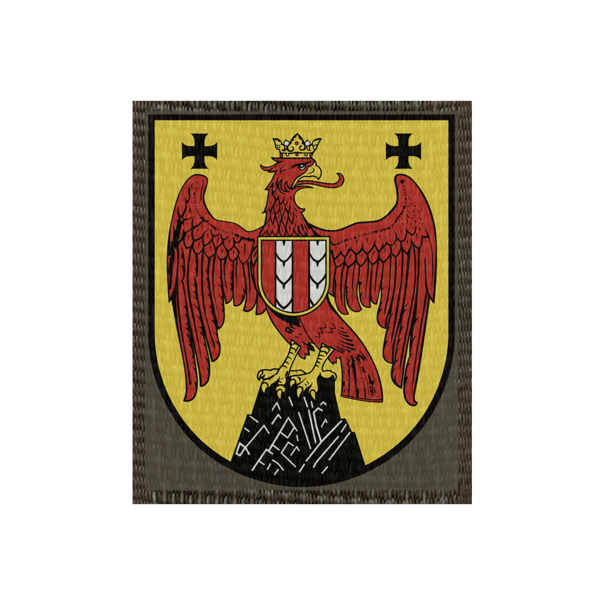 Patch Wappen Burgenland Oliv