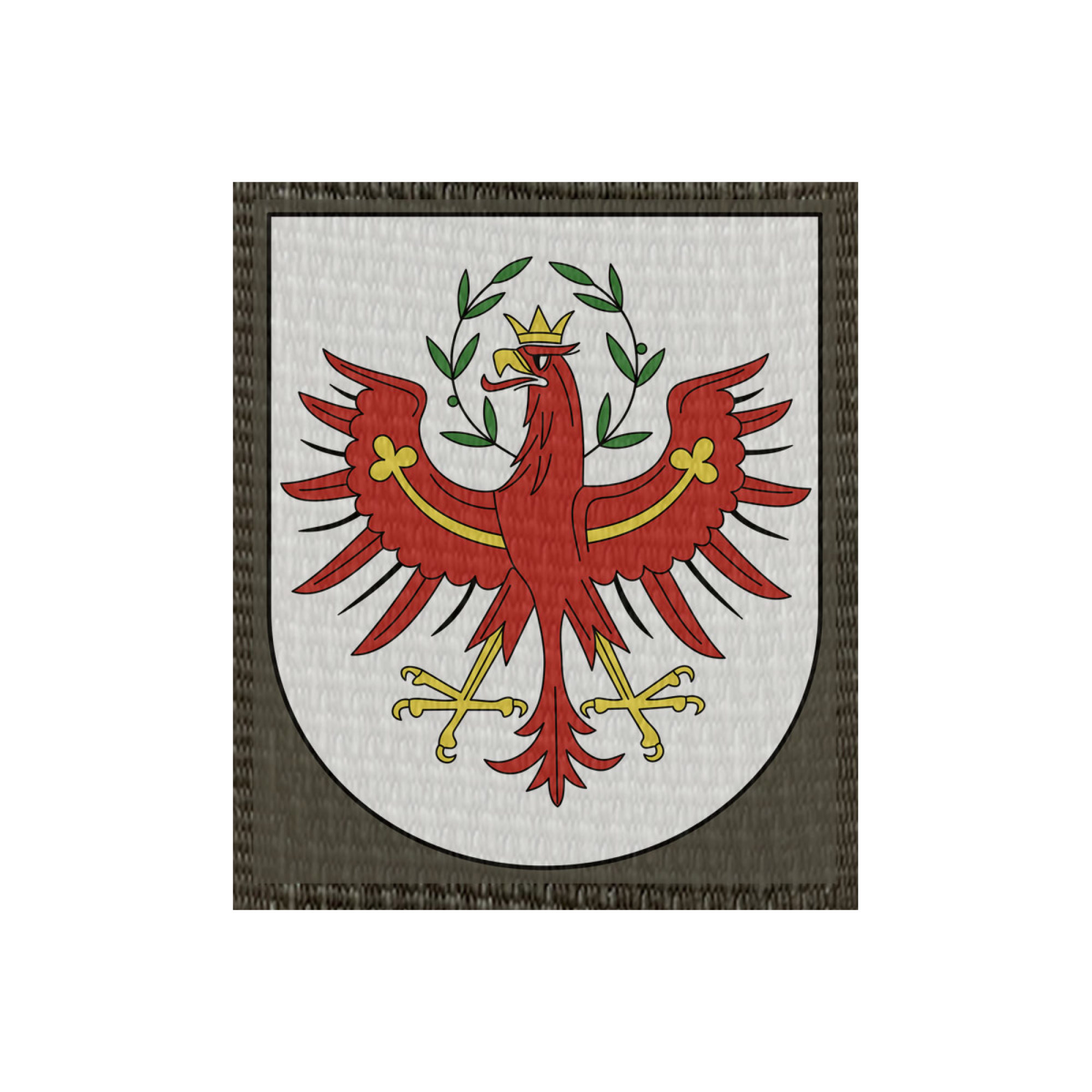 Wappen Tirol 50x60mm Oliv, Klett Patch