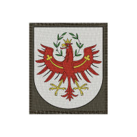 Wappen Wien 50x65mm Oliv, Klett Patch