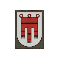 Wappen Nordrhein-Westfalen 50x58mm Oliv, Klett Patch