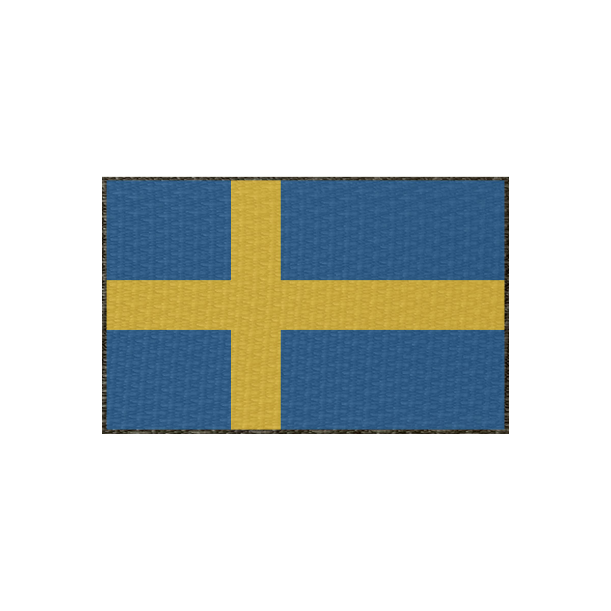 Patch Flagge Schweden 80x50mm, Klett