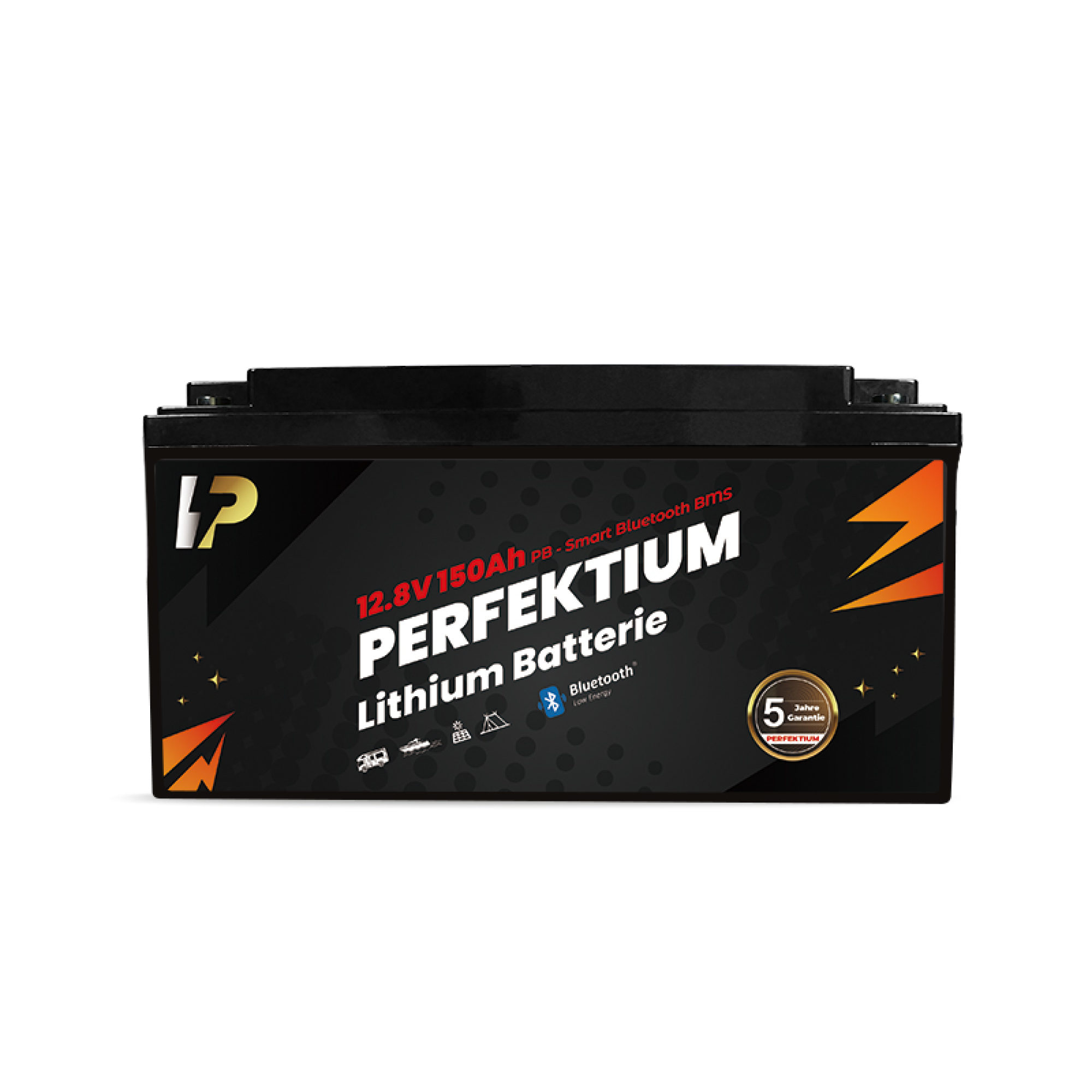 Perfektium LiFePO4 PB-12.8V 150Ah – Lithium Batterie Smart BMS mit Bluetooth – 6 Jahre Garantie
