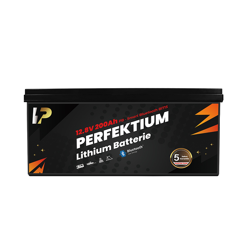 Perfektium LiFePO4 PB-12.8V 200Ah – Lithium Batterie Smart BMS mit Bluetooth – 6 Jahre Garantie