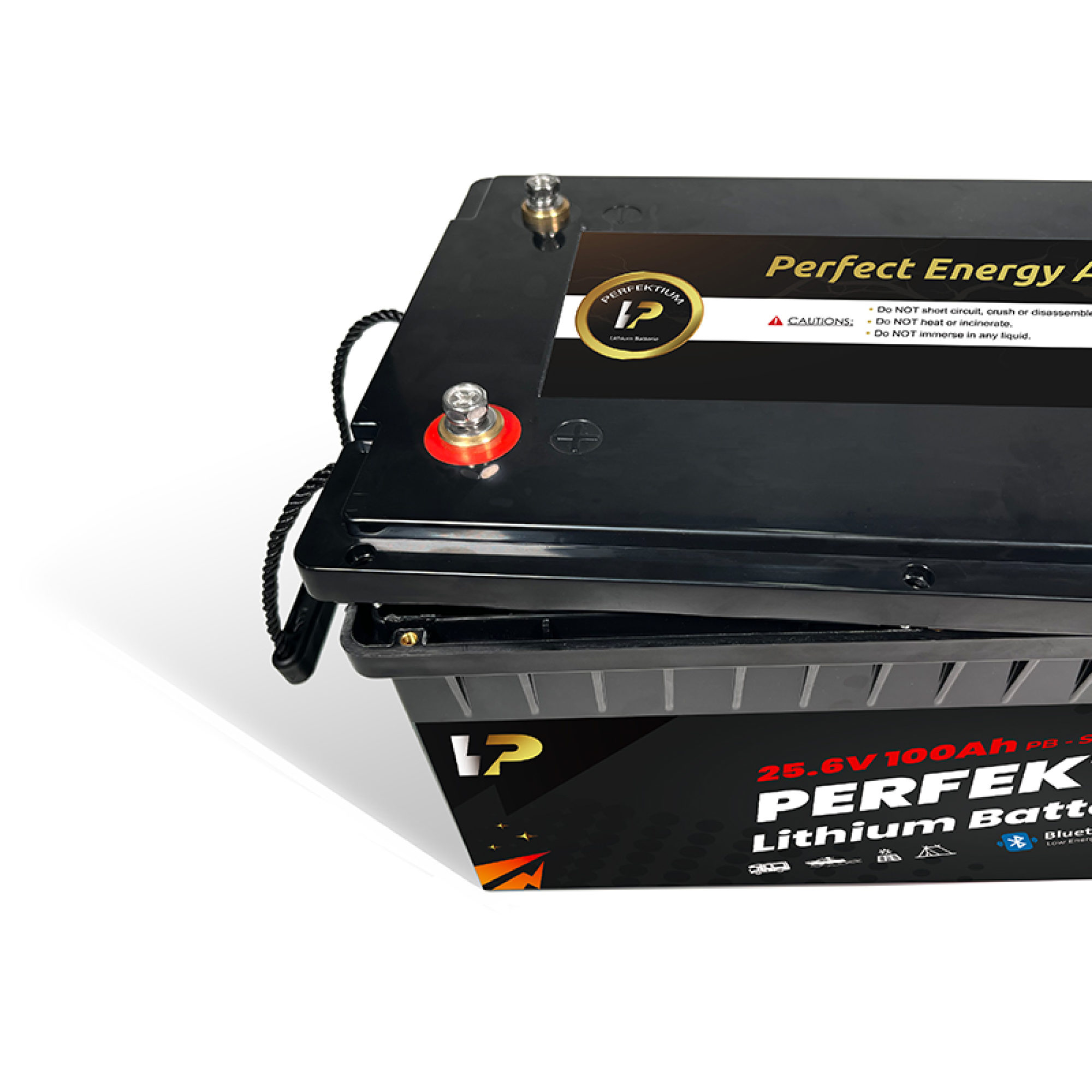 Perfektium LiFePO4 PB-25.6V 100Ah – Lithium Batterie Smart BMS mit Bluetooth – 5 Jahre Garantie
