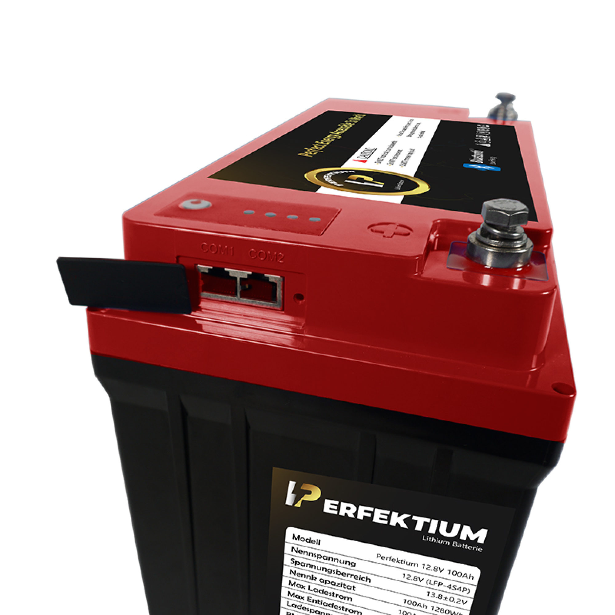 Perfektium LiFePO4 PF-12.8V 100Ah – Lithium Batterie Smart BMS mit Bluetooth – 6 Jahre Garantie