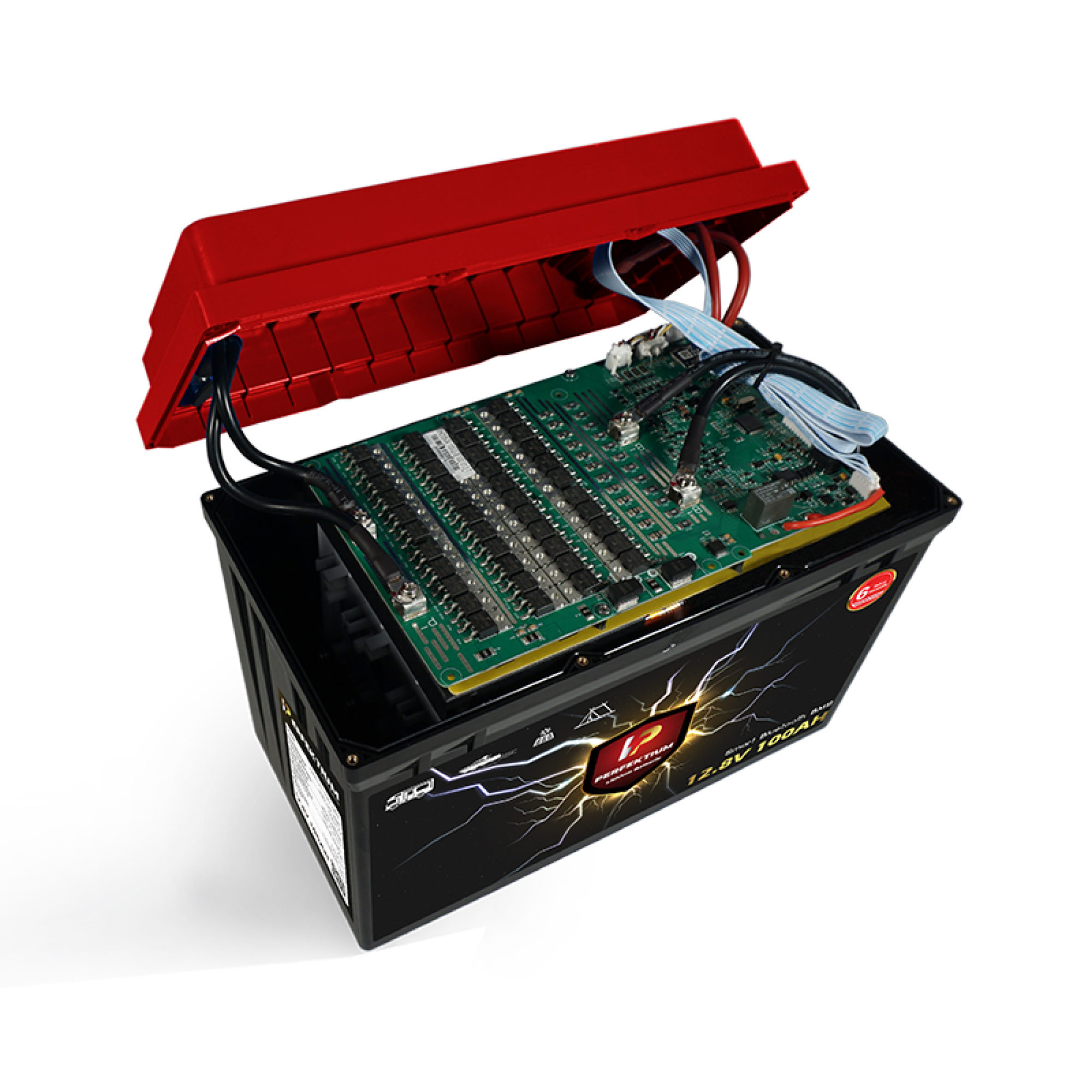 Perfektium LiFePO4 PF-12.8V 100Ah – Lithium Batterie Smart BMS mit Bluetooth – 6 Jahre Garantie
