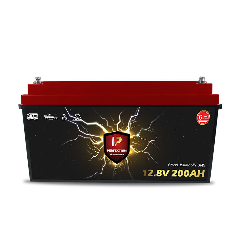 Perfektium LiFePO4 PF-12.8V 200Ah – Lithium Batterie Smart BMS mit Bluetooth – 6 Jahre Garantie