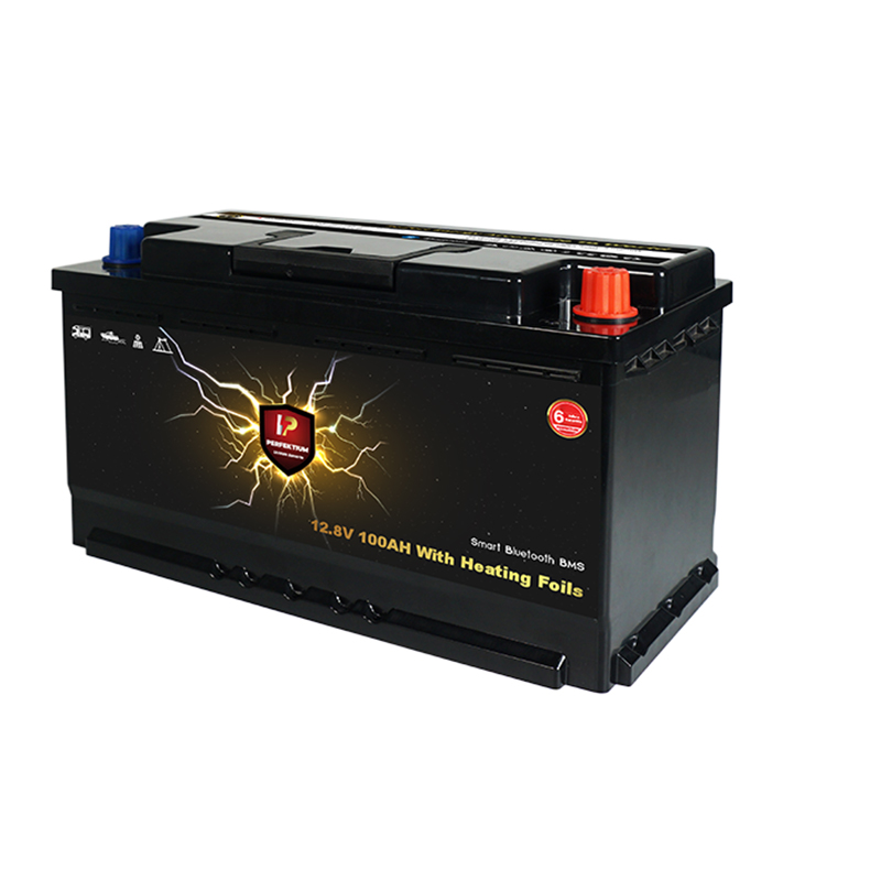 Perfektium LiFePO4 PF-Untersitz-12.8V 100Ah – Lithium Batterie Smart BMS mit Bluetooth und Heizung – 6 Jahre Garantie