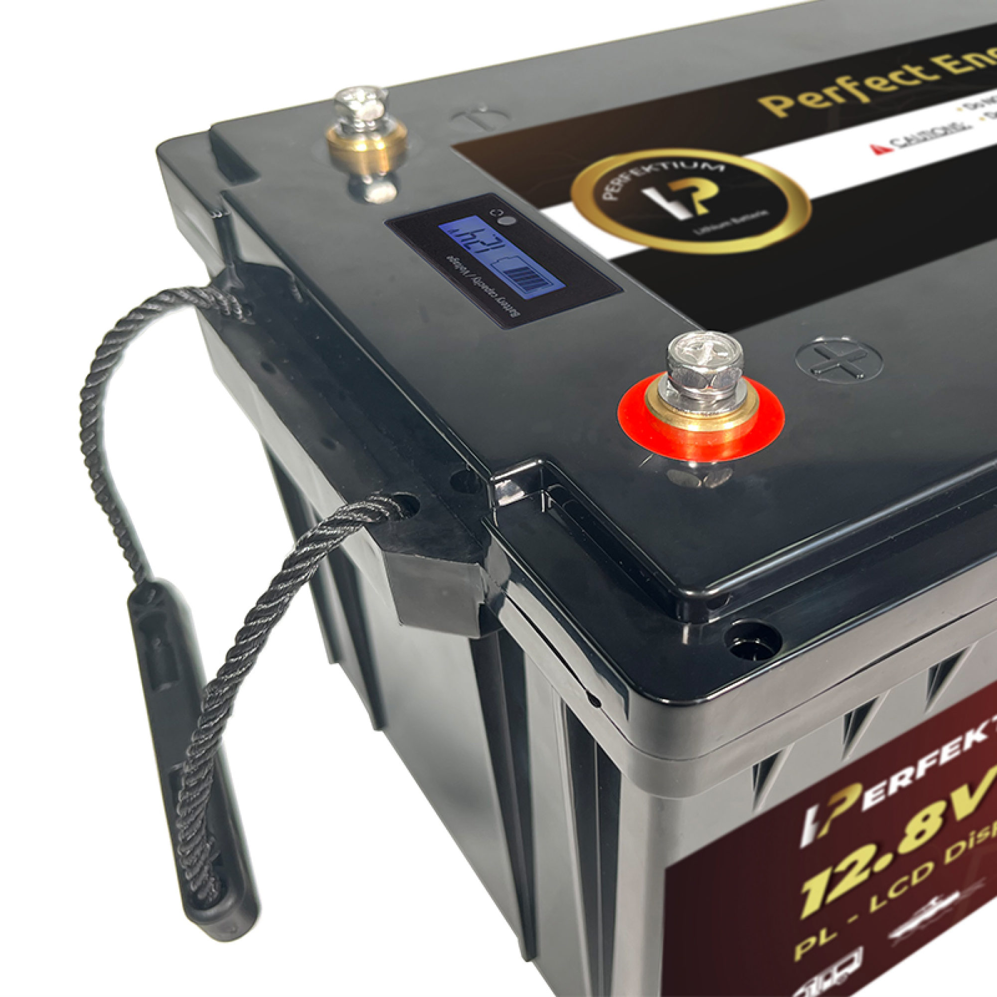 Perfektium LiFePO4 PL-12.8V 200Ah – Lithium Batterie Smart BMS mit LCD – 3 Jahre Garantie