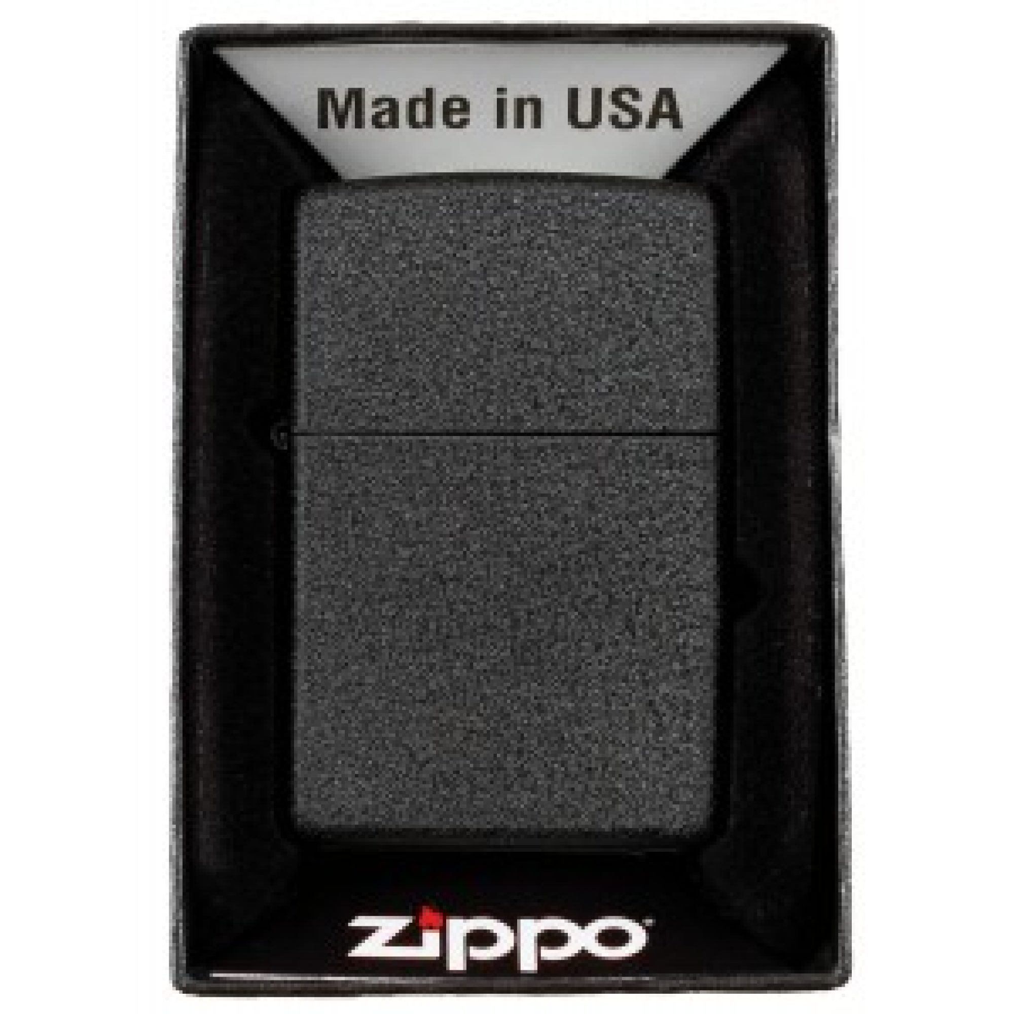 Feuerzeug,  Zippo, „Black Crackle“,  unbefüllt