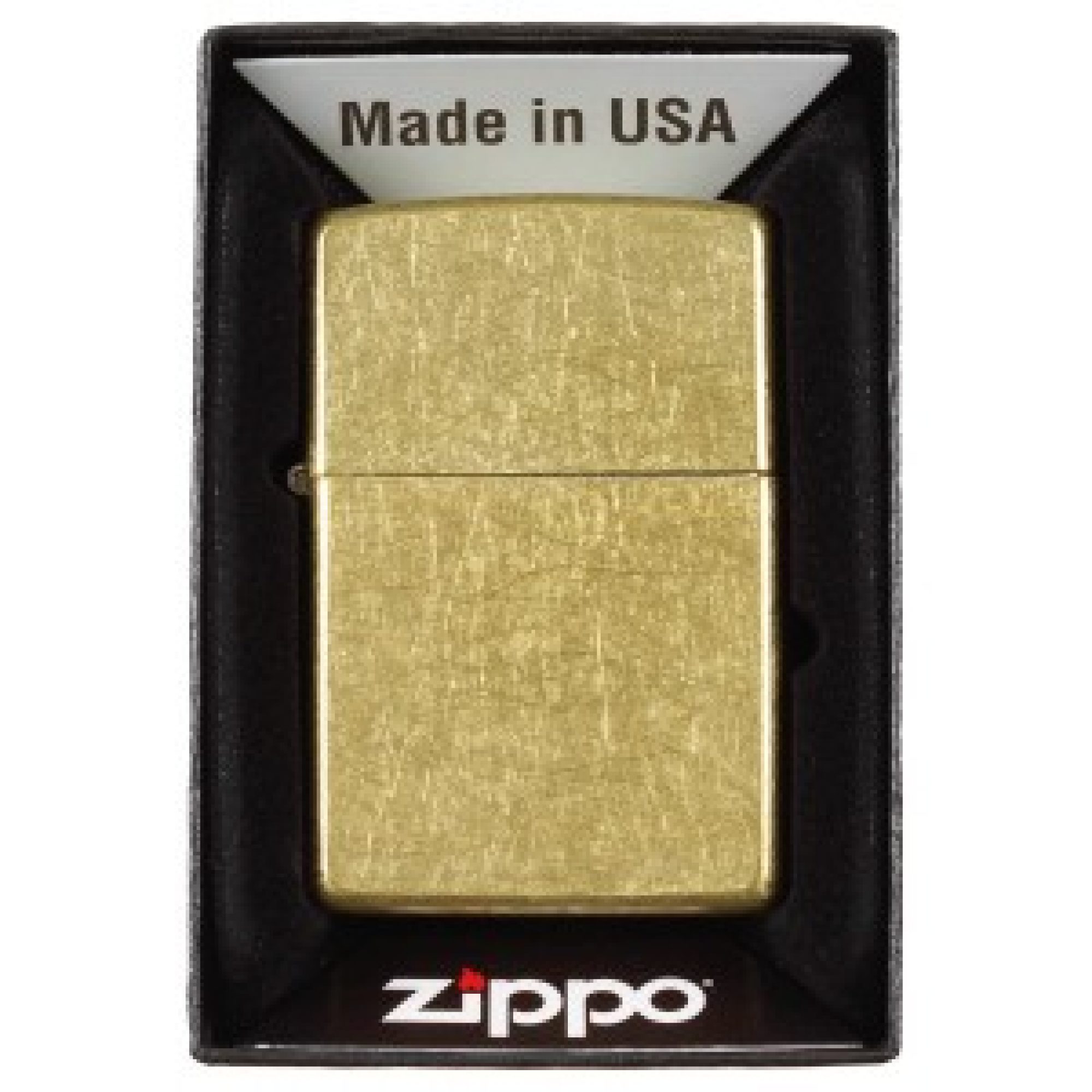 Feuerzeug,  Zippo, „Street Brass“,  unbefüllt
