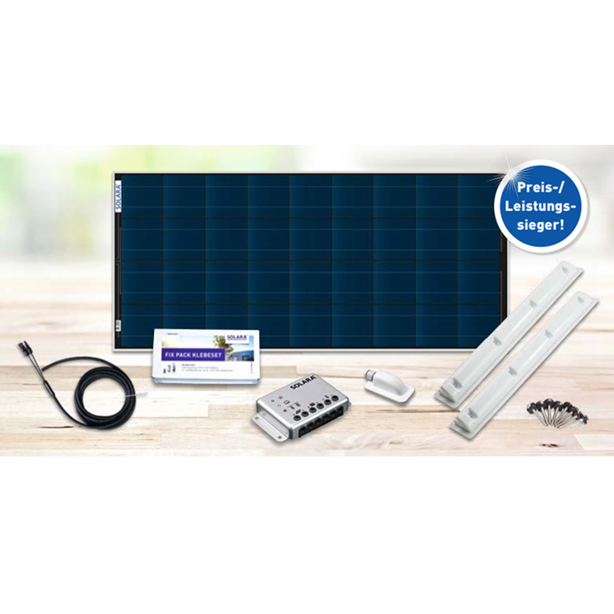 Solarset Wohnmobil ProfiPack 120W/190W/240W – Markenprodukt aus Deutschland, 5 Jahre Garantie