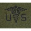 US Wolldecke,  "Medical",  oliv, ca. 225 x 155 cm – Bild 4