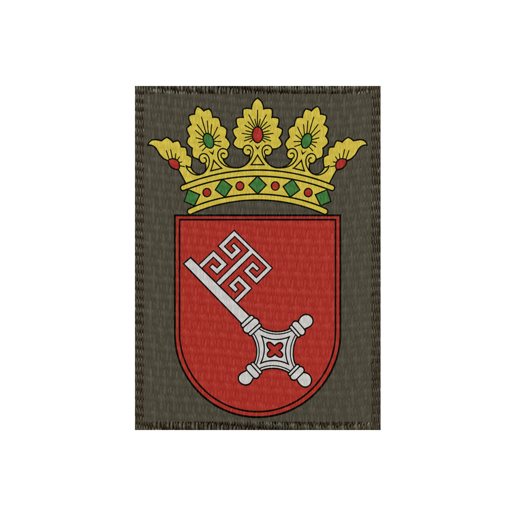 Wappen Bremen 50x72mm Oliv, Klett Patch