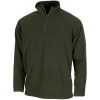 Shirt,  "Troyer",  Microfleece, langarm,  oliv,  200 g/m²