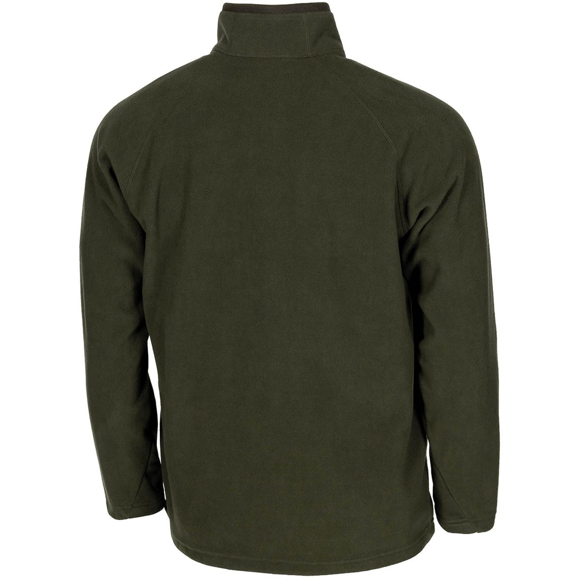 Shirt,  „Troyer“,  Microfleece, langarm,  oliv,  200 g/m²