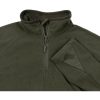 Shirt,  "Troyer",  Microfleece, langarm,  oliv,  200 g/m² – Bild 3