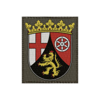 Wappen Hamburg 50x70mm Schwarz, Klett Patch