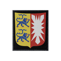 Wappen Berlin 50x80mm Schwarz, Klett Patch