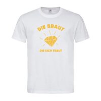 T-Shirt Poltern Die Braut Die Sich Traut – mit Diamant