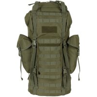 BW Kampfrucksack,  „MOLLE“, 65 l,  Alu-Aussteifung,  oliv