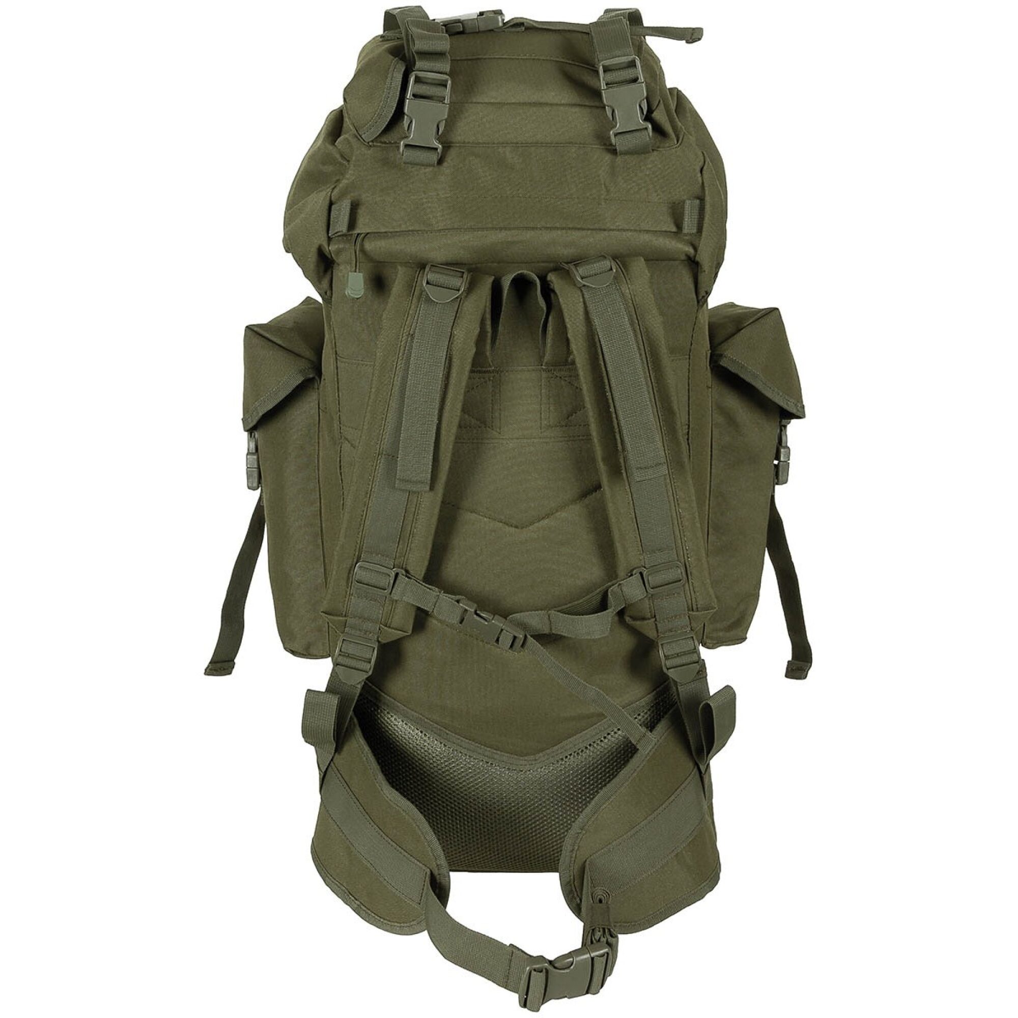 BW Kampfrucksack,  „MOLLE“, 65 l,  Alu-Aussteifung,  oliv