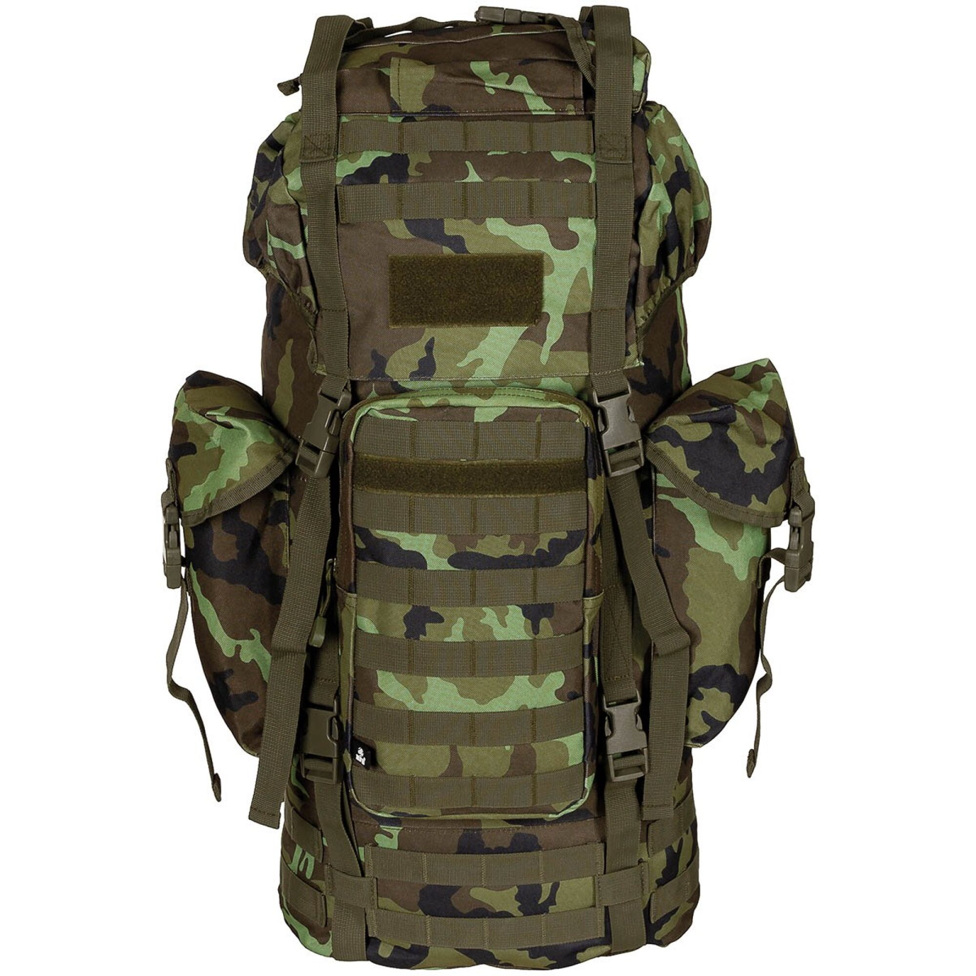 BW Kampfrucksack,  „MOLLE“, 65 l,  Alu-Ausst.,  M95 CZ tarn