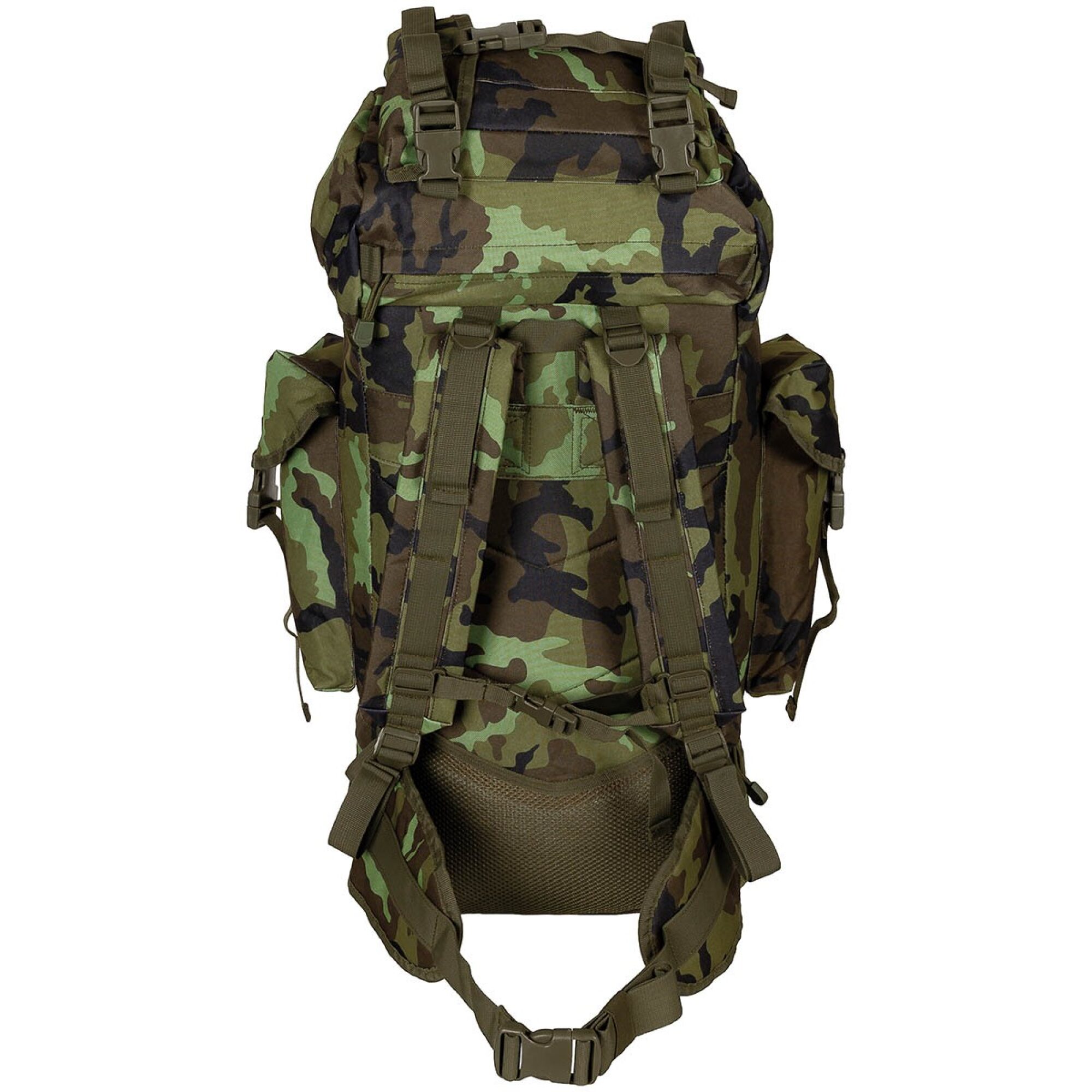 BW Kampfrucksack,  „MOLLE“, 65 l,  Alu-Ausst.,  M95 CZ tarn