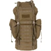 BW Kampfrucksack,  "MOLLE", 65 l,  Alu-Aussteifung,  coyote