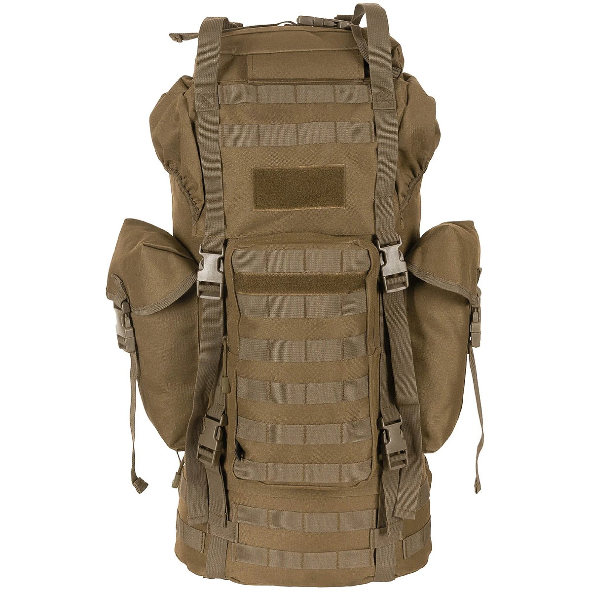 BW Kampfrucksack,  "MOLLE", 65 l,  Alu-Aussteifung,  coyote