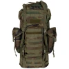 BW Kampfrucksack,  "MOLLE", 65 l,  Alu-Ausst.,  woodland