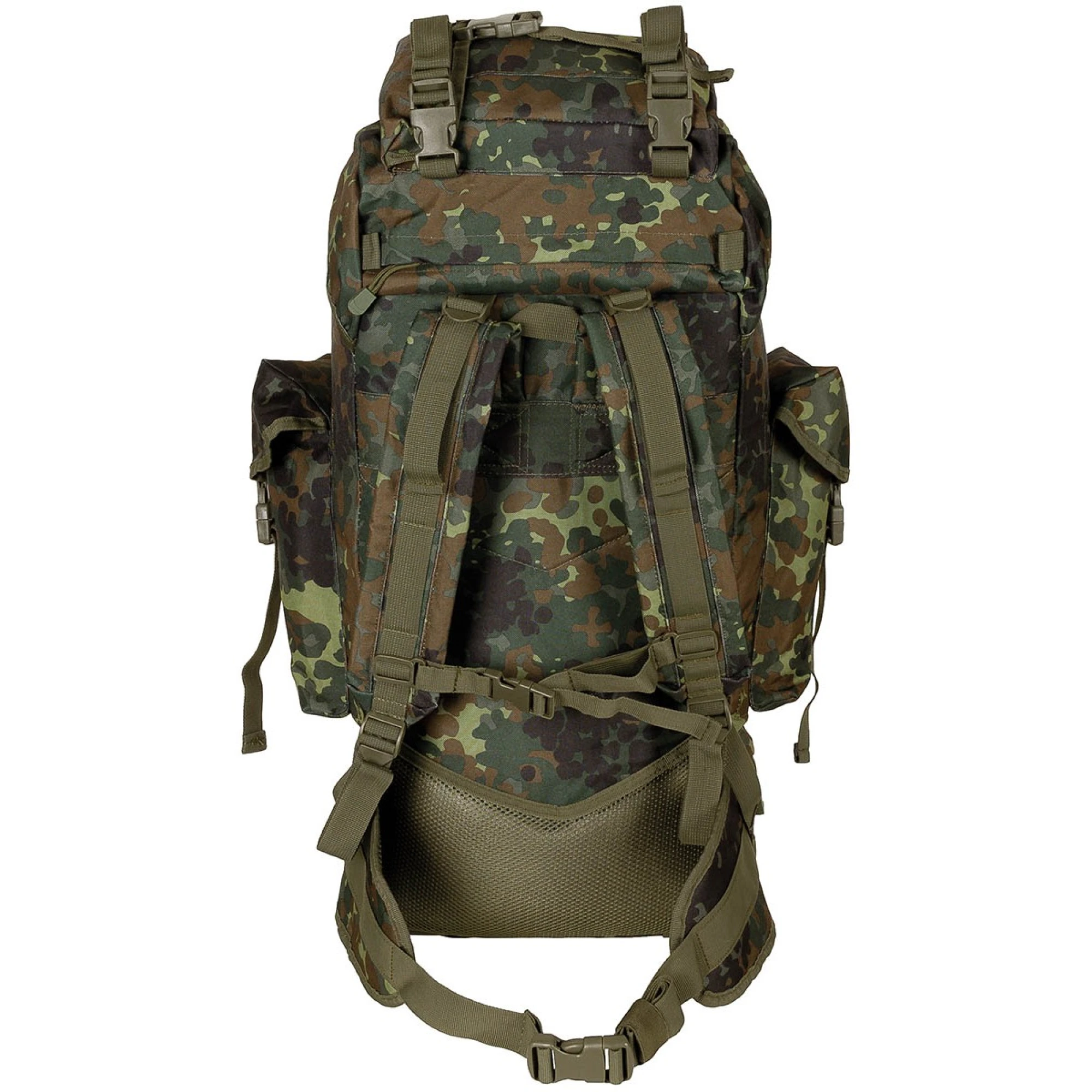 BW Kampfrucksack,  "MOLLE", 65 l,  Alu-Ausst.,  flecktarn – Bild 2