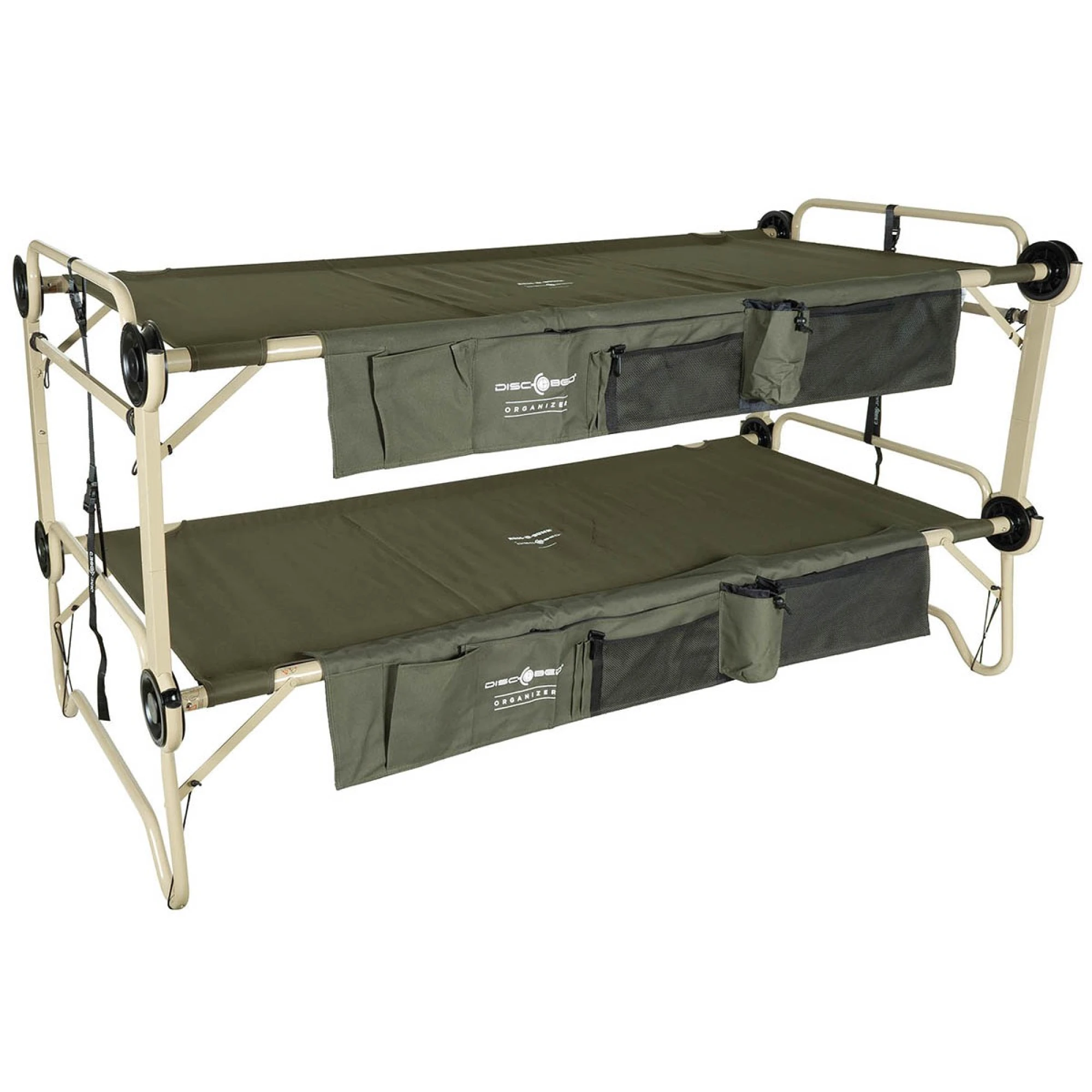 Feldbett,  Disc-O-Bed, "Arm-O-Bunk", m. Seitent.,  oliv