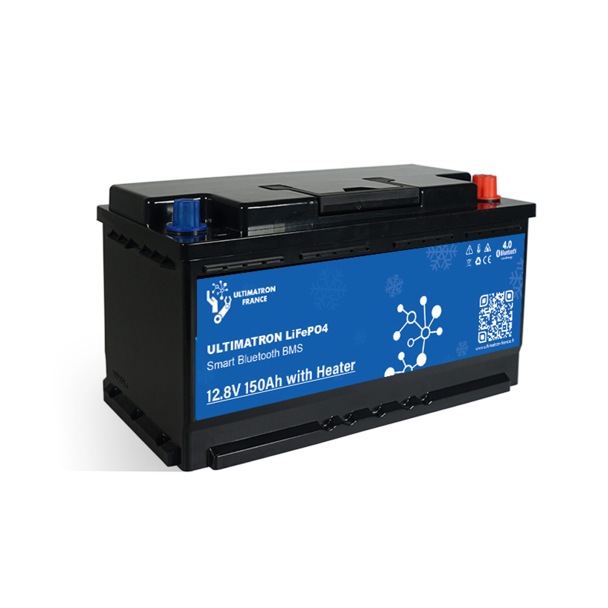 Ultimatron LiFePO4 Untersitz-12.8V-Heizung 150Ah Lithiumbatterie Smart BMS mit Bluetooth Wohnmobil Untersitzbatterie mit Heizung – Bild 7