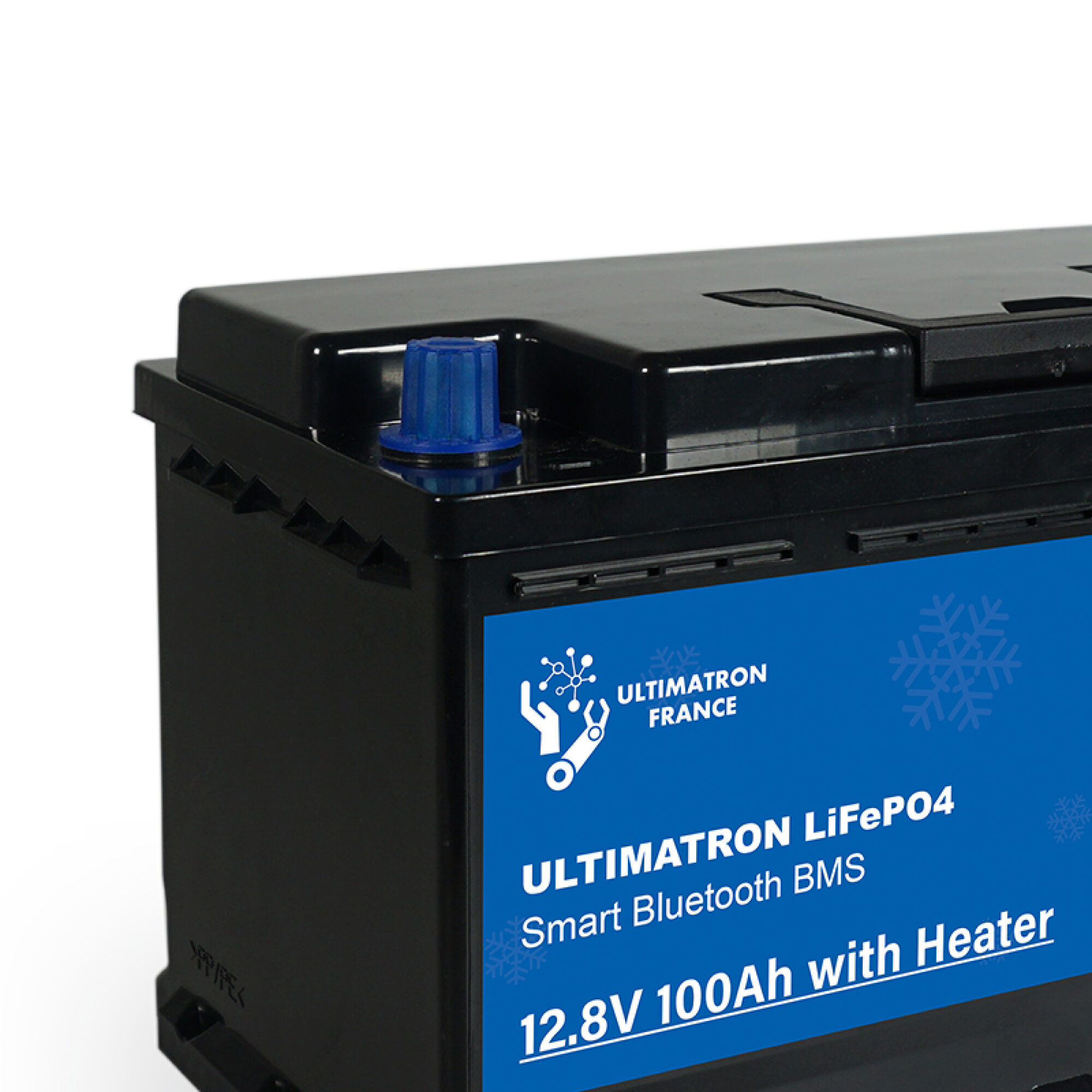 Ultimatron LiFePO4 Untersitz-12.8V-Heizung 100Ah Lithiumbatterie Smart BMS mit Bluetooth Wohnmobil Untersitzbatterie mit Heizung