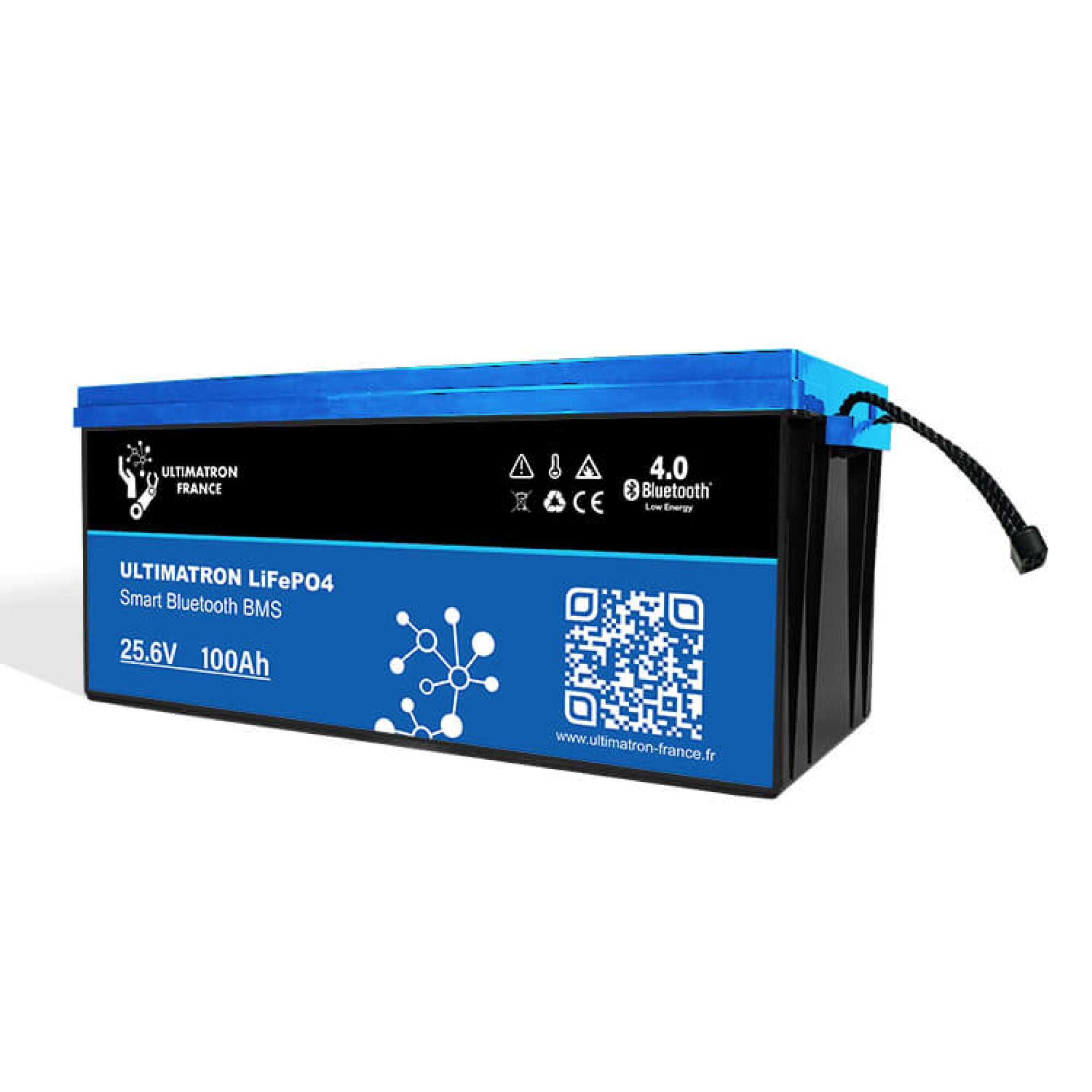 Ultimatron LiFePO4 25.6V 100Ah Lithium Batterie Smart BMS mit Bluetooth